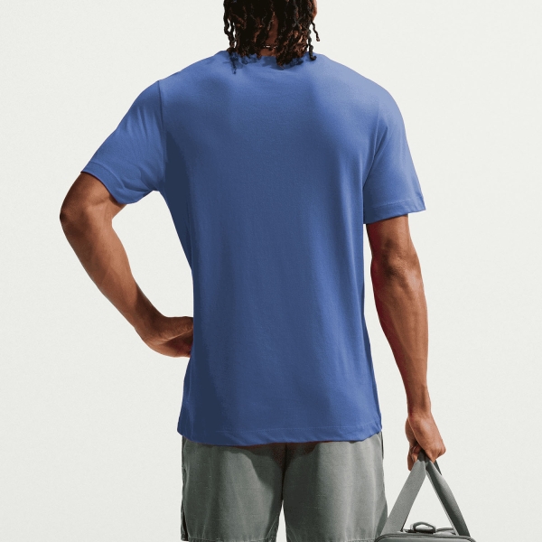 Nike Dri-FIT Swoosh Logo T-Shirt - Indigo Storm/White