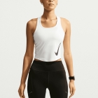 Nike Tempo Swoosh Top - White/Reflective Silver/Black