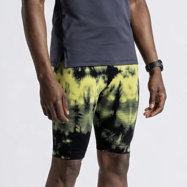 Men's Running Shorts XBionic Effektor Graphic 9in Shorts  Tie Dye Electric Energy R5TDS26MY015