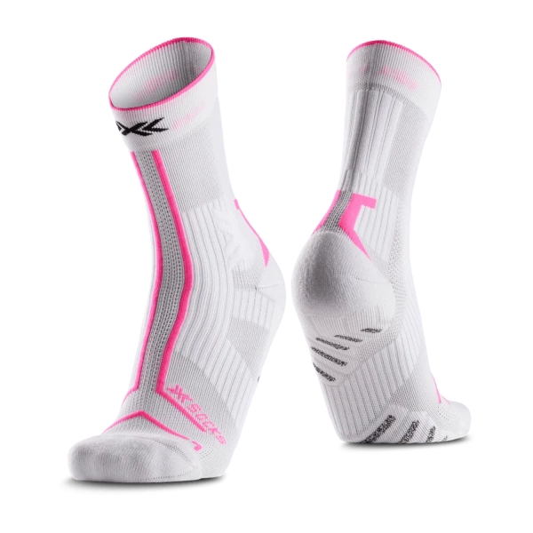 Socks XBionic TerraSkin Expert Crew Socks  X White/Fluo Pink RQXTS25MW169