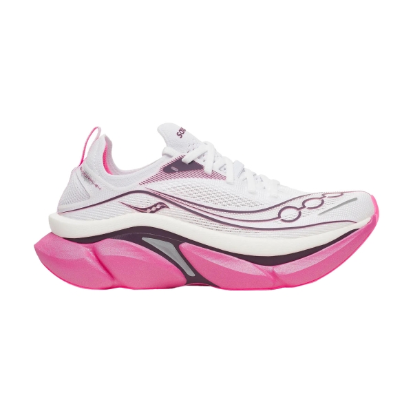 Men's Performance Running Shoes Saucony Endorphin Elite 3  White/Eggplant S1009811024