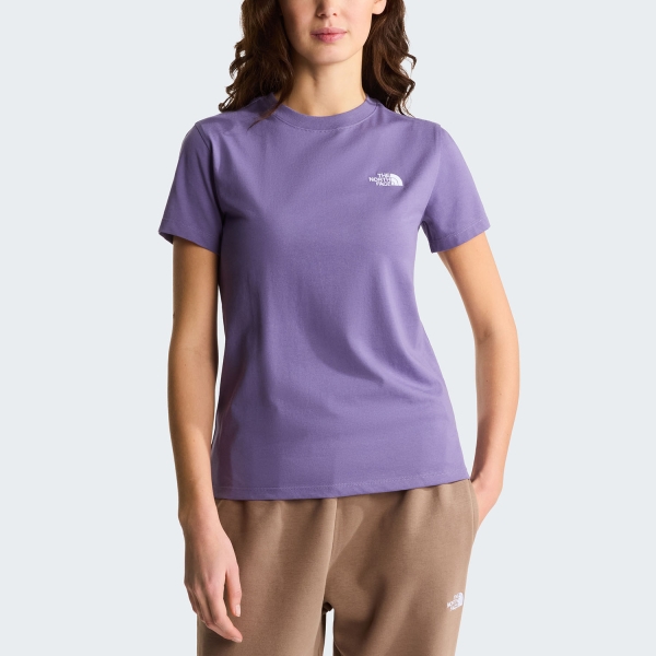 Women's Outdoor Tank and T-Shirt The North Face Evolution Simple Dome TShirt  Grounded Plum NF0A8FX7NNK