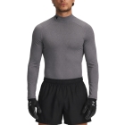Under Armour ColdGear Logo Shirt - Charcoal Light Heather/Black