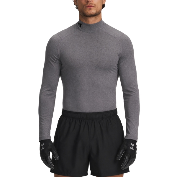 Men's Shirt Underwear Under Armour ColdGear Logo Shirt  Charcoal Light Heather/Black 13660660020