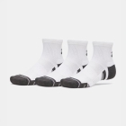 Under Armour Performance Tech Quarter x 3 Socks - White/Jet Gray