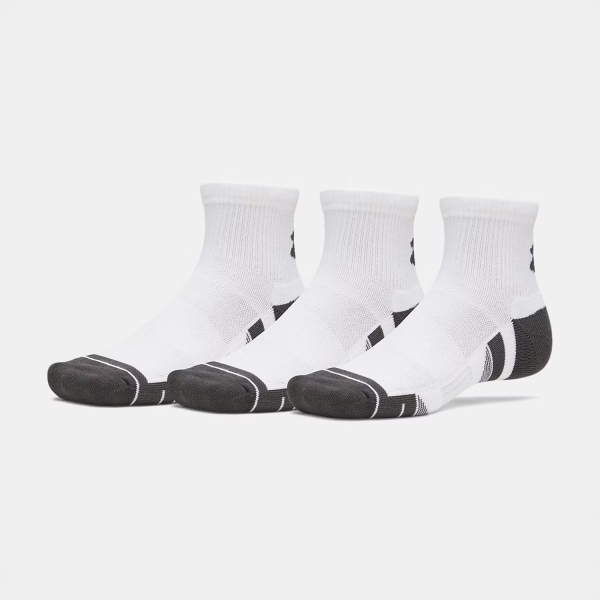 Socks Under Armour Performance Tech Quarter x 3 Socks  White/Jet Gray 13795100100