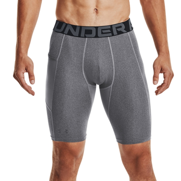 Men's Underwear Tights Under Armour HeatGear Pro Short Tights  Carbon Heather/Black 13616020090
