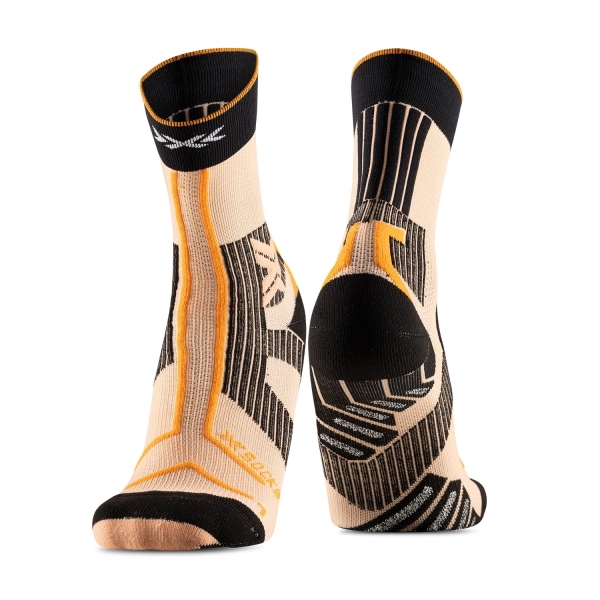 Socks XBionic TerraSkin Expert Crew Socks  Fresh Peach/X Black/Blazing Orange RQXTS25MO083