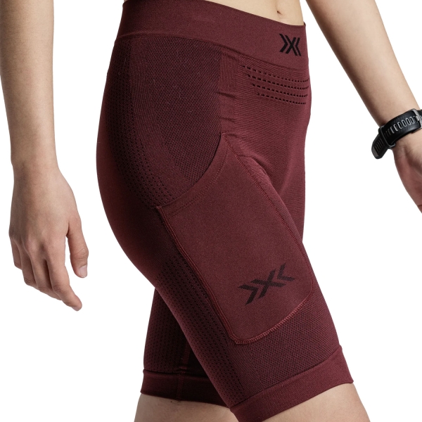 X-Bionic Xceed Run 8in Shorts - Oxide Red/X Black