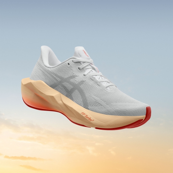 ASICS Novablast 6 - White/Vivid Coral
