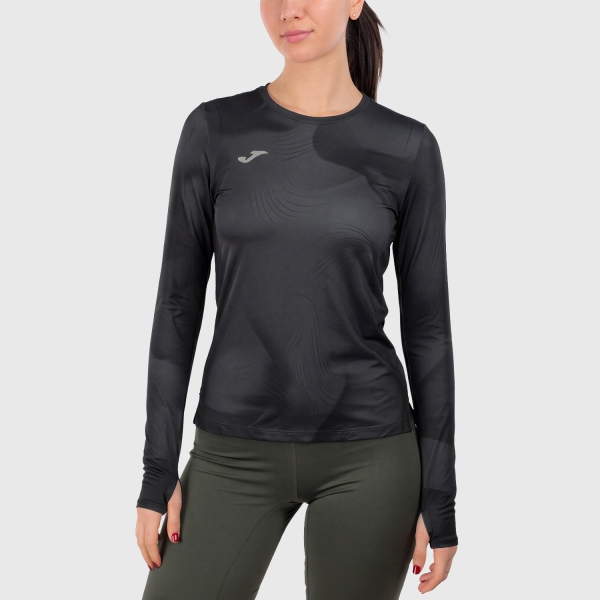 Women's Running Shirt Joma RNight Shirt  Black 902865.110