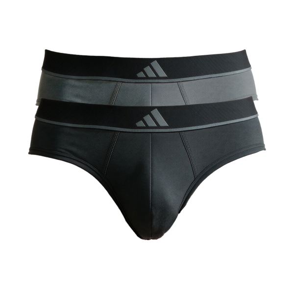 Men's Briefs and Boxers Underwear adidas Active Micro Flex Eco x 2 Briefs  Black/Assorted 4AM034900