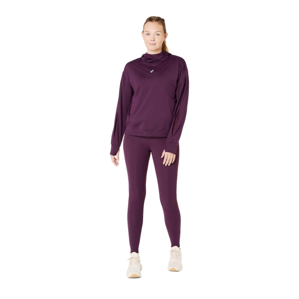 ASICS Nagino Winter Camisa - Dark Aubergine