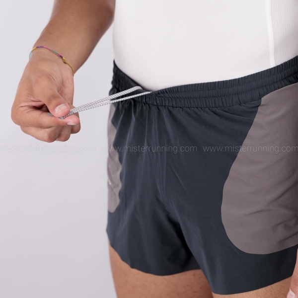 adidas Run X Hermanos Koumori 3in Shorts - Night Grey/Charcoal