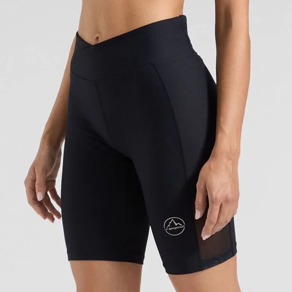 Women's Shorts Trail Running La Sportiva Triumph 9in Shorts  Black/Chalk ZARS033K00W04