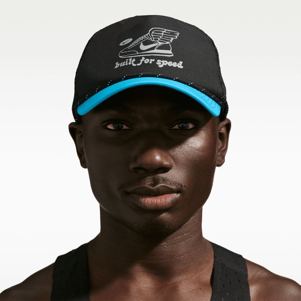 Hats & Visors Nike Pro Graphic Cap  Black/Light Current Blue/Anthracite/Reflective Silver IQ1339010