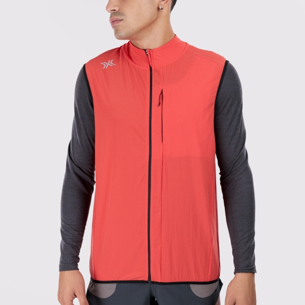 Men's Trail Running Jackets XBionic CoreFusion Vest  Hot Red RVVEW26MR111